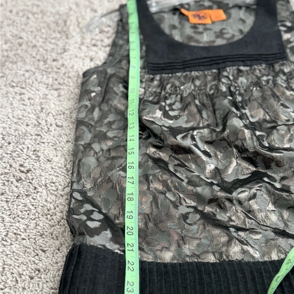 Tory Burch Black and Silver Blouse